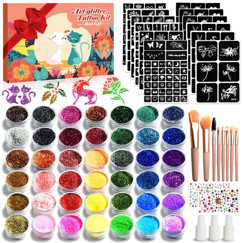 Glitzer tattoo set kinder 42 - kinder,