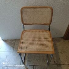 Schwingstuhl Wiener Geflecht Chrom Vintage '80er Jahre Freischwinger Stuhl