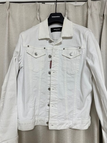 Dsquared2 weiße jeansjacke - dsquared2,