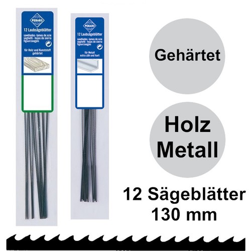 12x laubsägeblätter holz - 12x,