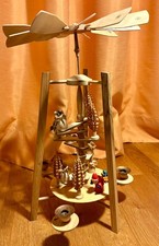 Weihnachten: Adventleuchter, Weihnachtspyramide, Holz, 40cm, guter Zustand