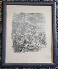 Otto Bachmann - signierte Lithographie auf Zerkall-Bütten