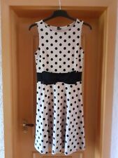 Damen Kleidung Kleid BODYFLIRT Gr 36 S Cappuccino hellbraun schwarz gepunktet