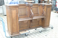 Sitzbank Historismus Volkskunst Kirchenbank Chorgestühl Bank Antike Sitzbank