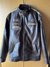 Brogniez Speed Race Motorrad Vintage Lederjacke