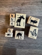 Nr. 3 Stempel-Set cats on appletrees Tiere 9 tlg.