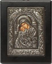 Kleine Ikone handgemalt auf