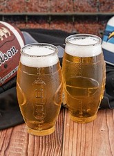🏈 American Football Fan Bierglas ( 2 er Set)  Football Optik Geschenk 🏈