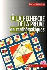 A la recherche de la preuve en mathématiques by Lehni... | Book | condition good