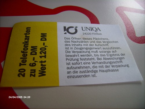Seltener beipackzettel - tk,