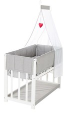 B-Ware Roba Babybett 4 in 1 mit Schlafsack Beistellbett Adam & Eule Wiege &Kinde