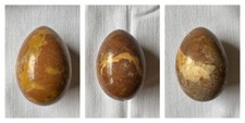 Drei Eier aus Marmor, schöne Maserung, ca. 7 cm, massiv. Toll als Deko!