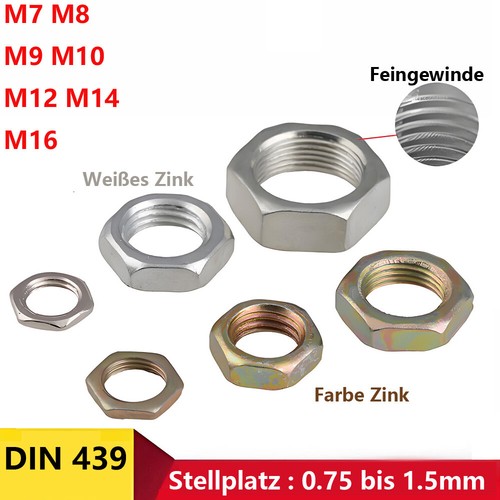 Sechskantmuttern niedrige - sechskantmuttern,