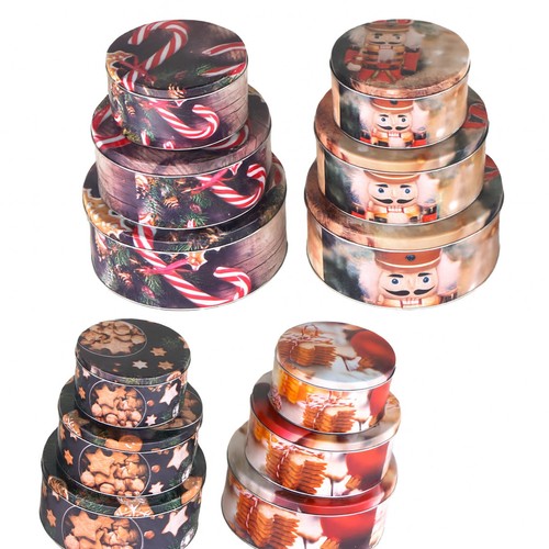 Keksdose 3er set rund - set,