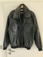 Aigner Herrenlederjacke Schwarz Gr. 54 Gebraucht Guter Zustand