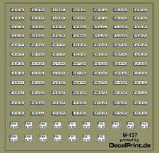 Decals 1 Satz  Nummernschilder
