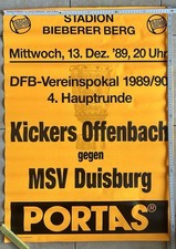 Plakat 1989 Kickers Offenbach