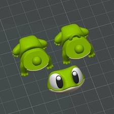 3D-Frosch Haustiermodell