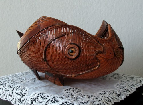 Alter korb schale koi - -,