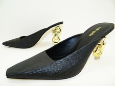 Cult Gaia Harlow Mule Pantolette Hoch Sandalen Damen Schuhe Gr.40 Schwarz