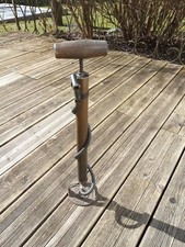 Oldtimer Standluftpumpe Original Huber Eisen Messing Holz Vorkrieg Motorrad Auto