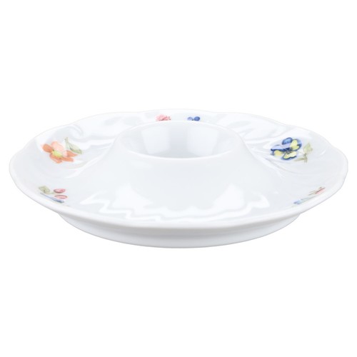 Eierbecher mit schalenablage - eierbecher,