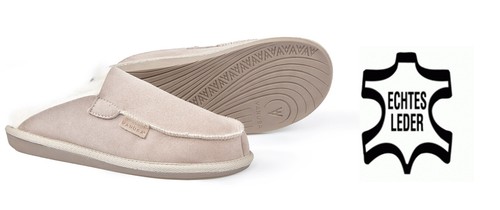 Damen pantoffeln echtes leder - damen,