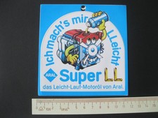 ARAL Super LL Leicht-Lauf-Motoröl Aufkleber Sticker Reklame Werbung