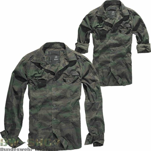 Brandit slim fit hemd - fit, langarm