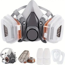 3M Atemschutz Halbmaske Gasmaske 6200 Staubmaske Lackiermaske Mit Wechselfiltern