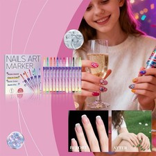 12 Farben Nail Art Stifte Set