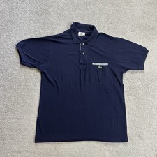 LACOSTE Herren Poloshirt Polohemd Gr S Polo T Shirt Logo Classic 29605 Blau