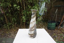 Vase beige grau Studiokeramik