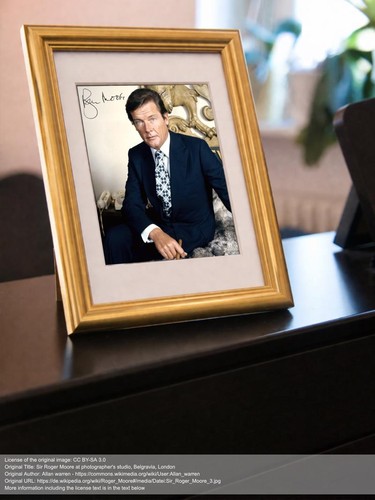 Repro autogramm roger moore - repro-autogramm,