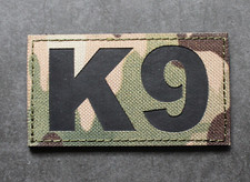 K9 Official VELCRO® Dog Handler Patch Combat MWD Military Reflective IRR Badge
