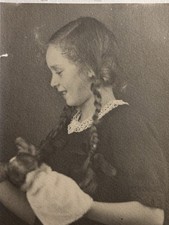 ⏳ Antik Foto Mädchen mit