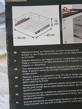 Teleskopschublade 60 cm