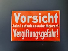 Schild Vorsicht Vergiftungsgefahr, Auto Oldtimer Garage, Schilder-Schwed München
