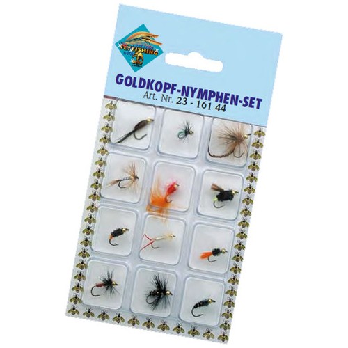 Goldkopf nymphen set - 12,