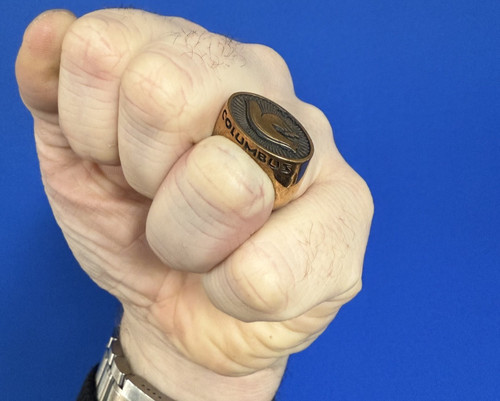 Columbus cento ring - cento, bronze