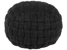 Trendy Ottoman in Schwarz