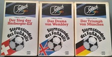 3 VHS-Video-Cassetten, original, Vintage, Fußball WM 1954,  1966 u. 1974