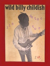 wild billy childish lie Detector Gig Poster Handsigniert Limited Edition 100.
