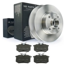 Bremsscheiben Lager ABS-Ring Bremsbeläge hinten für Renault Clio Megane Modus