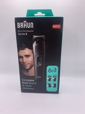 Braun All-In-One Bartpflege Bodygroomer Set 6-in-1 Barttrimmer MGK3420 Schwarz