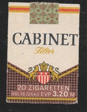Original Cabinet DDR Zigaretten Schachtelteil