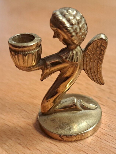 Kerzenhalter engel aus messing - engel,