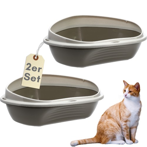 2er set katzenklo - 2er, eck