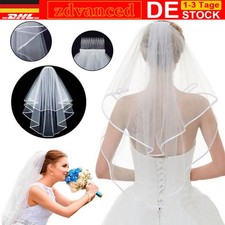 Schleier Kurz einfach Mit Kamm