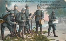 AK - Deutsche Soldaten - Erster Weltkrieg - Patriotisches Gedicht